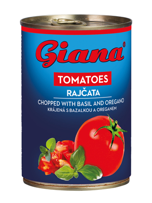 Pomidory krojene z bazylia i oregano 425ml